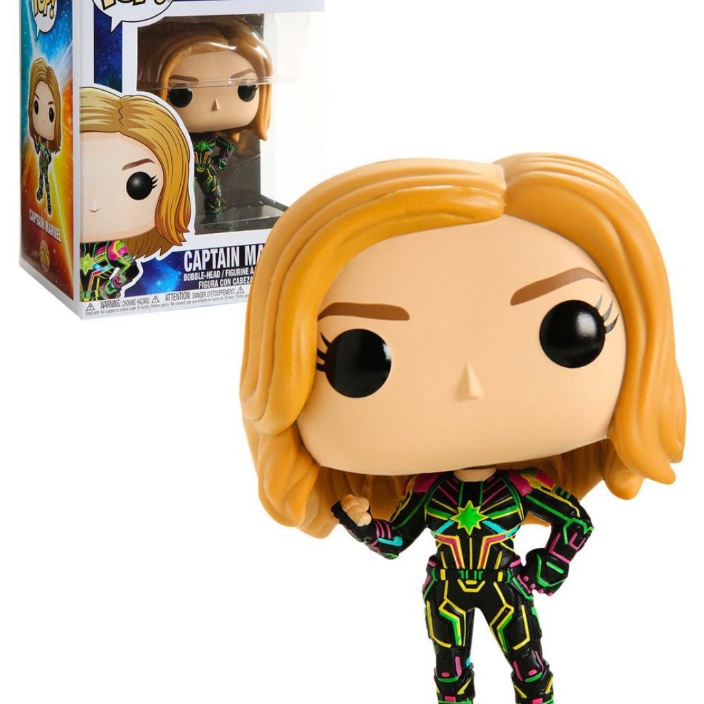 captain marvel pop vinyl glow in the dark