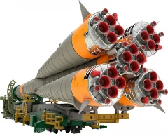 Модель 1/150 Plastic Model Soyuz Rocket & Transport Train изображение 9