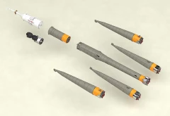 Модель 1/150 Plastic Model Soyuz Rocket & Transport Train изображение 4