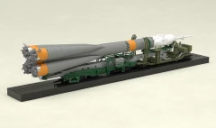 Модель 1/150 Plastic Model Soyuz Rocket & Transport Train изображение 8