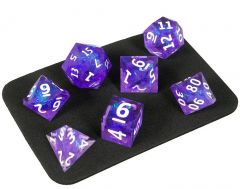 Набор акриловых кубиков Stuff-Pro, 7 шт. (фиолетовые с белым) настрольная игра