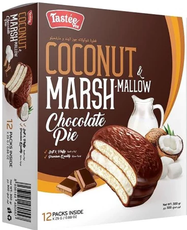 Печенье бисквитное "Marshmallow Chocolate Pie" со вкусом кокоса (12шт) category.aziatskie-produkty-pitaniya