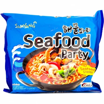 Лапша со вкусом морепродуктов "Seafood party" продукт