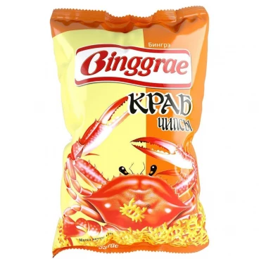 Чипсы Binggrae Вкусы: Краб продукт