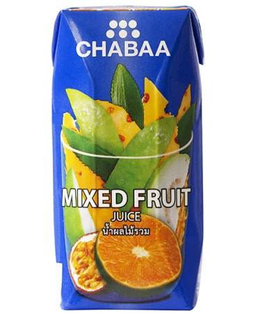 Сокосодержащий фруктовый напиток CHABAA Фруктовый микс, 0,18 л category.aziatskie-produkty-pitaniya