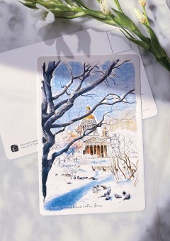 Открытка «Вид на Исаакиевский собор. Зима» category.posters-postcards