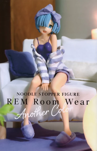 Re:Zero Starting Life in Another World Noodle Stopper Figure Rem Room Wear Another Color фигурка