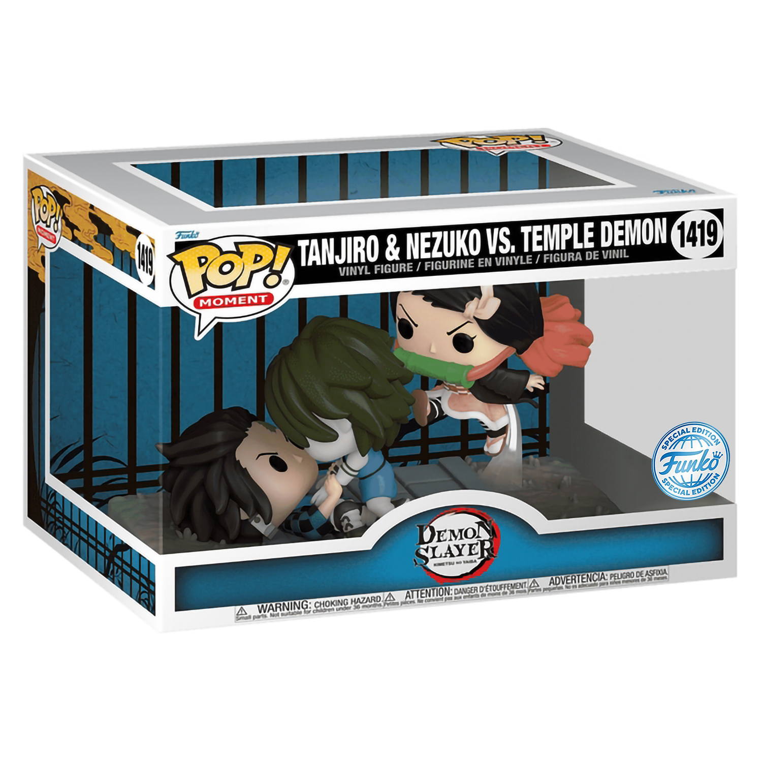 Funko POP! Moment Demon Slayer Tanjiro & Nezuko vs. Temple Demon (Exc)  (1419)