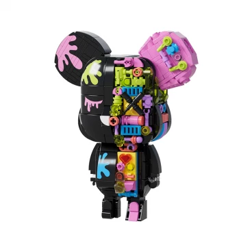 Bearbrick: Cyberblack category.constructor-kits