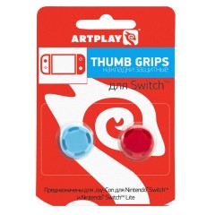 Накладки Artplays Thumb Grips Pro for Joycon Nintendo Switch красные/синие category.games-accessories