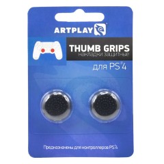 PS4 Накладки Artplays Thumb Grips защитные на джойстики геймпада (2 шт) черные category.games-accessories