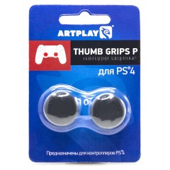 PS4 Накладки Artplays Thumb Grips защитные на джойстики геймпада (2 шт) 14мм вогнутые черные category.games-accessories