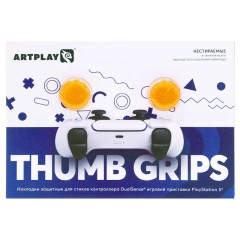 Накладки Artplays Thumb Grips для DualSense PS5 (2 шт) оранжевые category.games-accessories