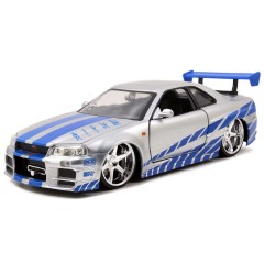 Модель Машинки Форсаж Brian's Nissan Skyline GT-R (R34) 2003 1:24 97158 фигурка