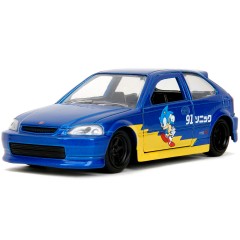 Модель Машинки Hollywood Rides 1:32 Sonic the Hedgehog 1997 Honda Civic Type-R 354B2 фигурка