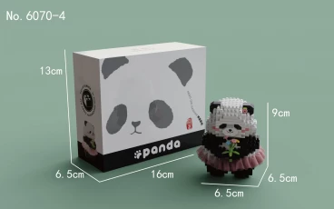 Конструктор "Panda" Панда в юбочке и с цветочками category.constructor-kits