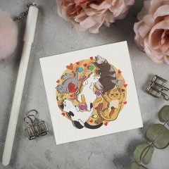 Стикер CARD CATS' HEAVEN category.stickers