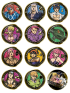 Category.random-figures Значок JoJo's Bizarre Adventure Golden Wind Gilded Metal Pins, в ассортименте источник JoJo's Bizarre Adventure